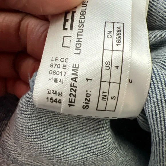 BA&SH Mame Boyfriend Acid Wash Jeans Ankle Length Womens 4 - Picture 14 of 16